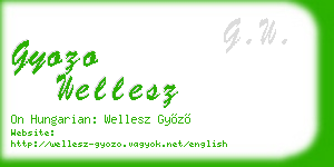 gyozo wellesz business card